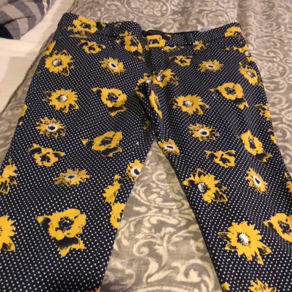 Banana Republic Sloan Floral Ankle Pants